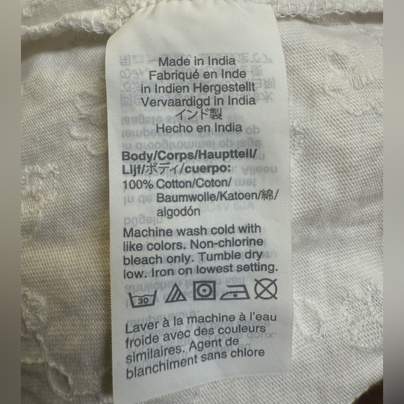 J. Crew Cream 3/4 Sleeve Tie Front Blouse - Picture 7 of 9